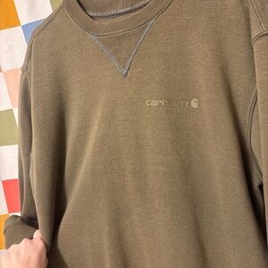 Carhartt Men's Khaki Crewneck Sweater